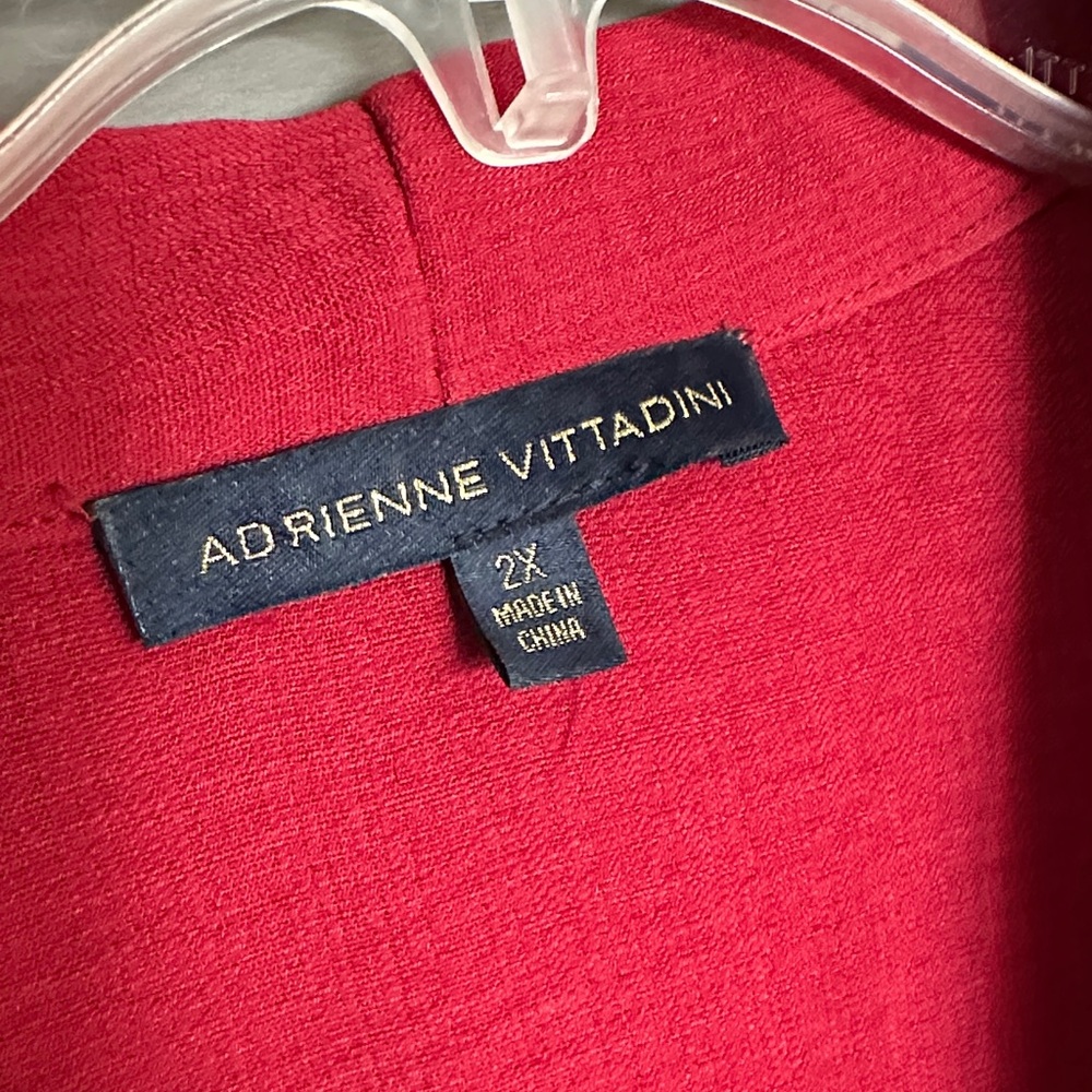 Adrienne Vittadini Scarlet Tie-Front Blouse - Picture 2 of 2